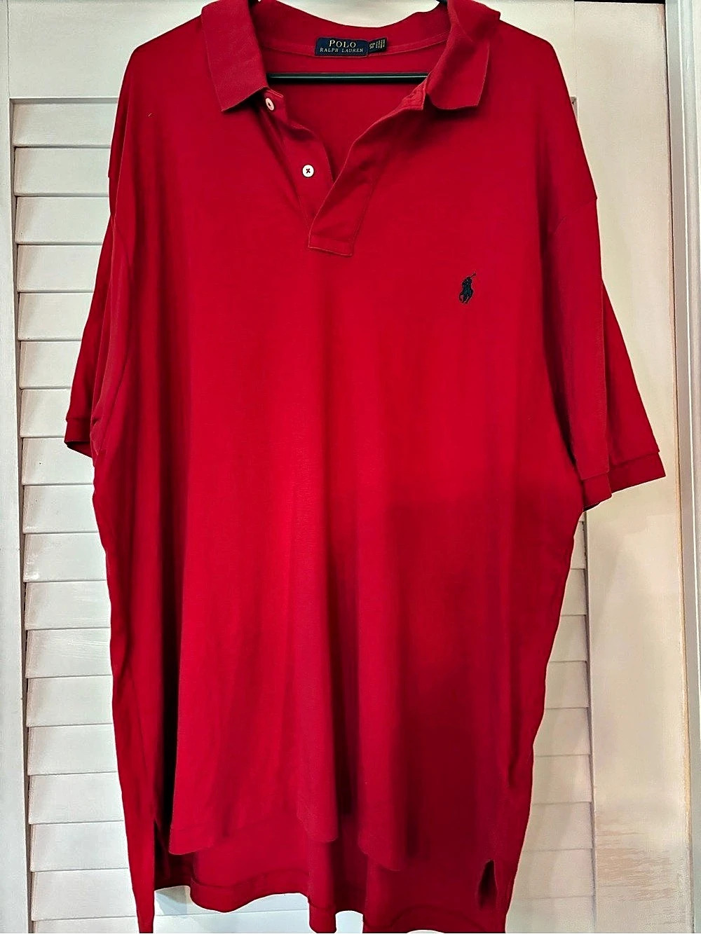 Polo Ralph Lauren Classic Fit Cotton Mesh Polo Shirt Red 3XL